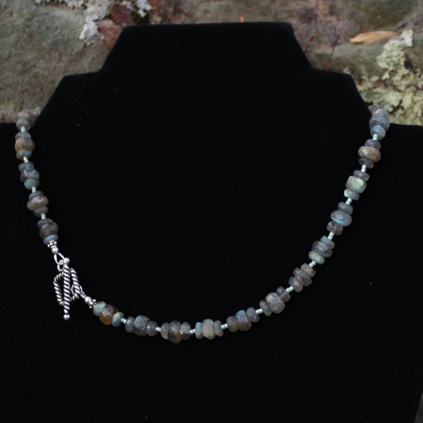 Northern Glow • Labradorite Beaded Nugget Necklace - Carrie Foscato Design beaded necklace classic design made in USA