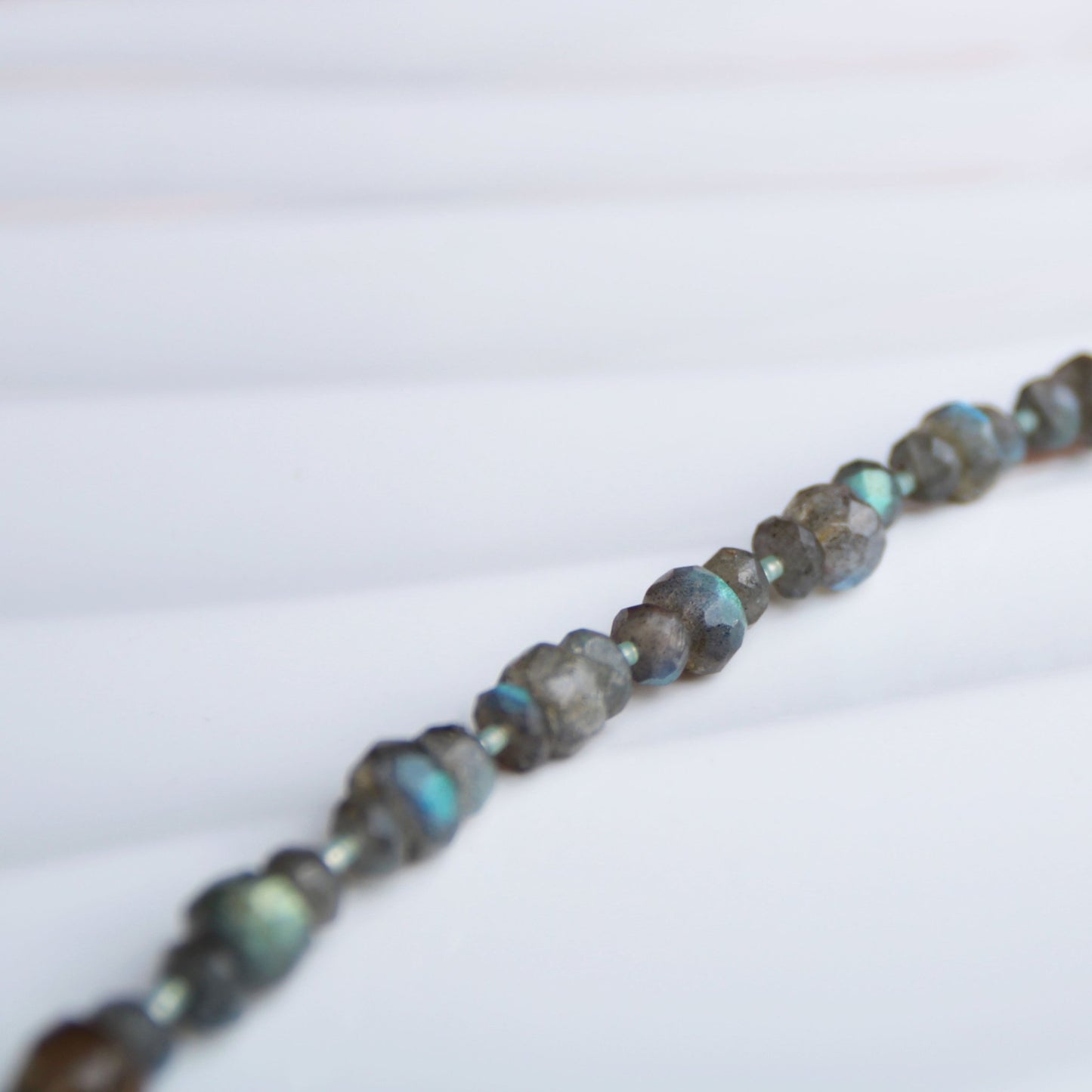 Northern Glow • Labradorite Beaded Nugget Necklace - Carrie Foscato Design beaded necklace classic design made in USA