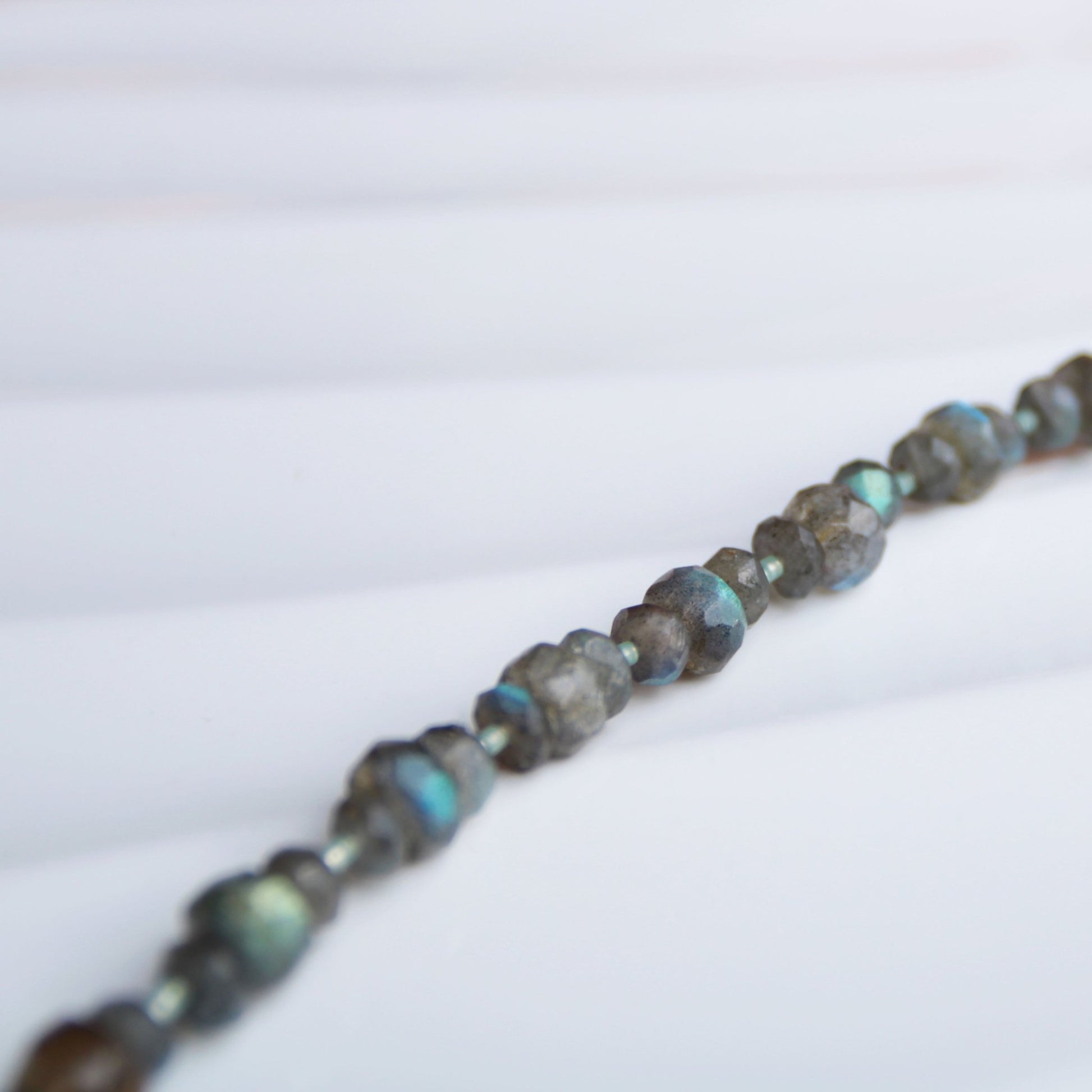 Northern Glow • Labradorite Beaded Nugget Necklace - Carrie Foscato Design beaded necklace classic design made in USA