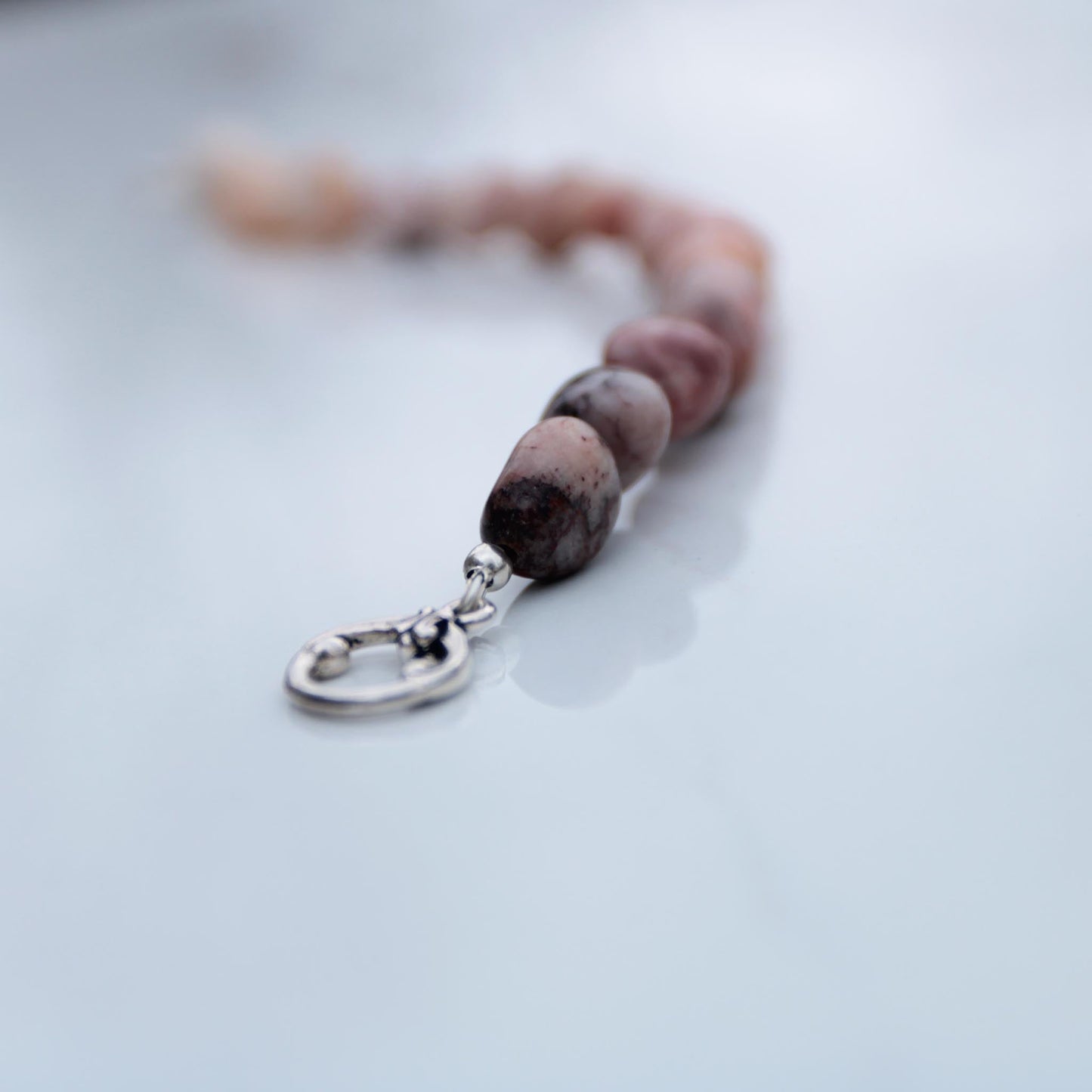 Peruvian Pink Opal Nugget Bracelet