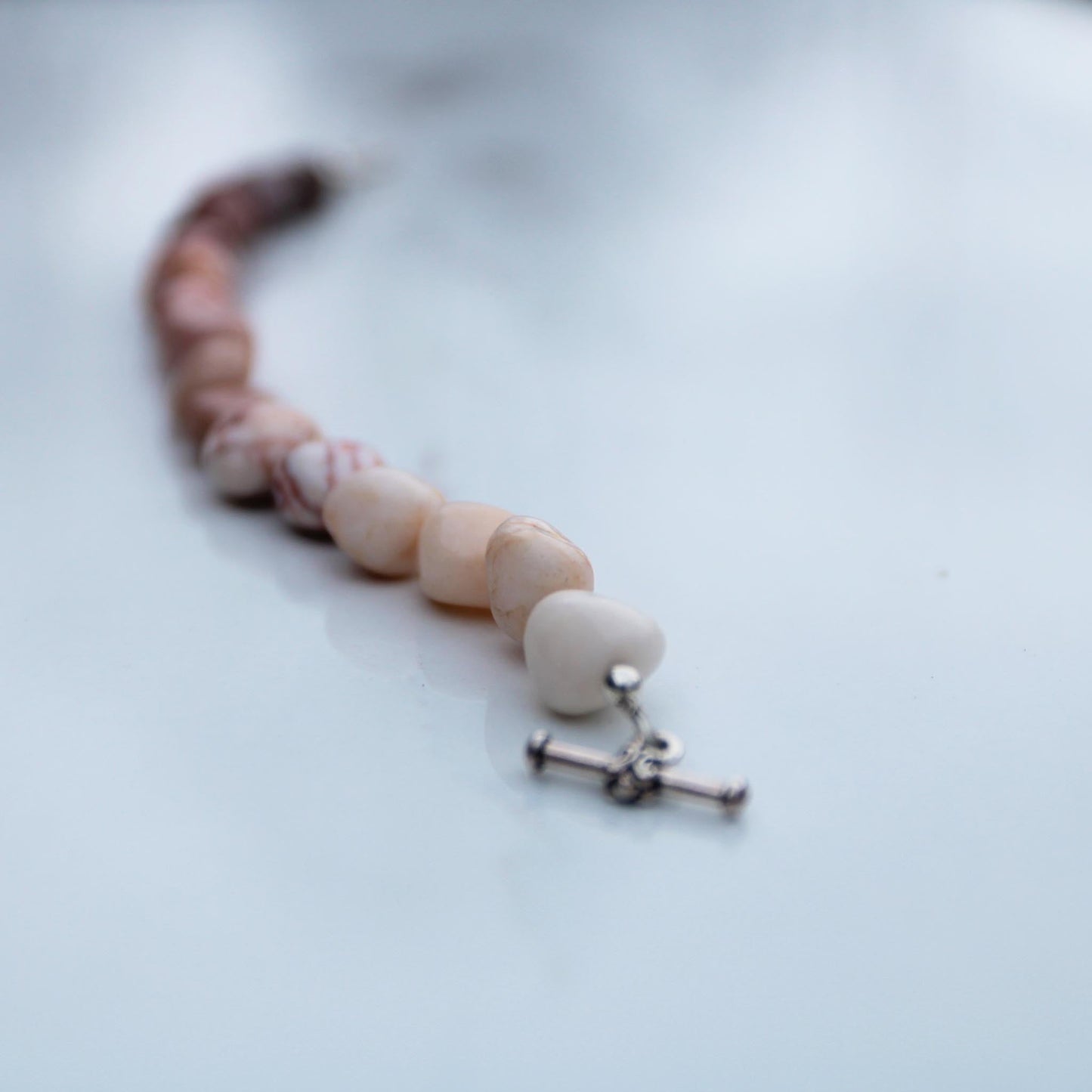 Peruvian Pink Opal Nugget Bracelet