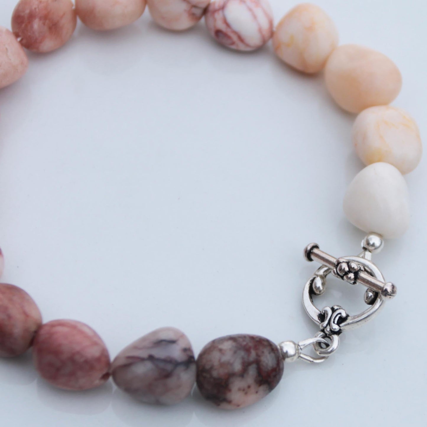 Peruvian Pink Opal Nugget Bracelet