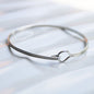 Sterling Silver Double Band Bangle – Modern & Minimalist Elegance handmade carrie foscato design USA
