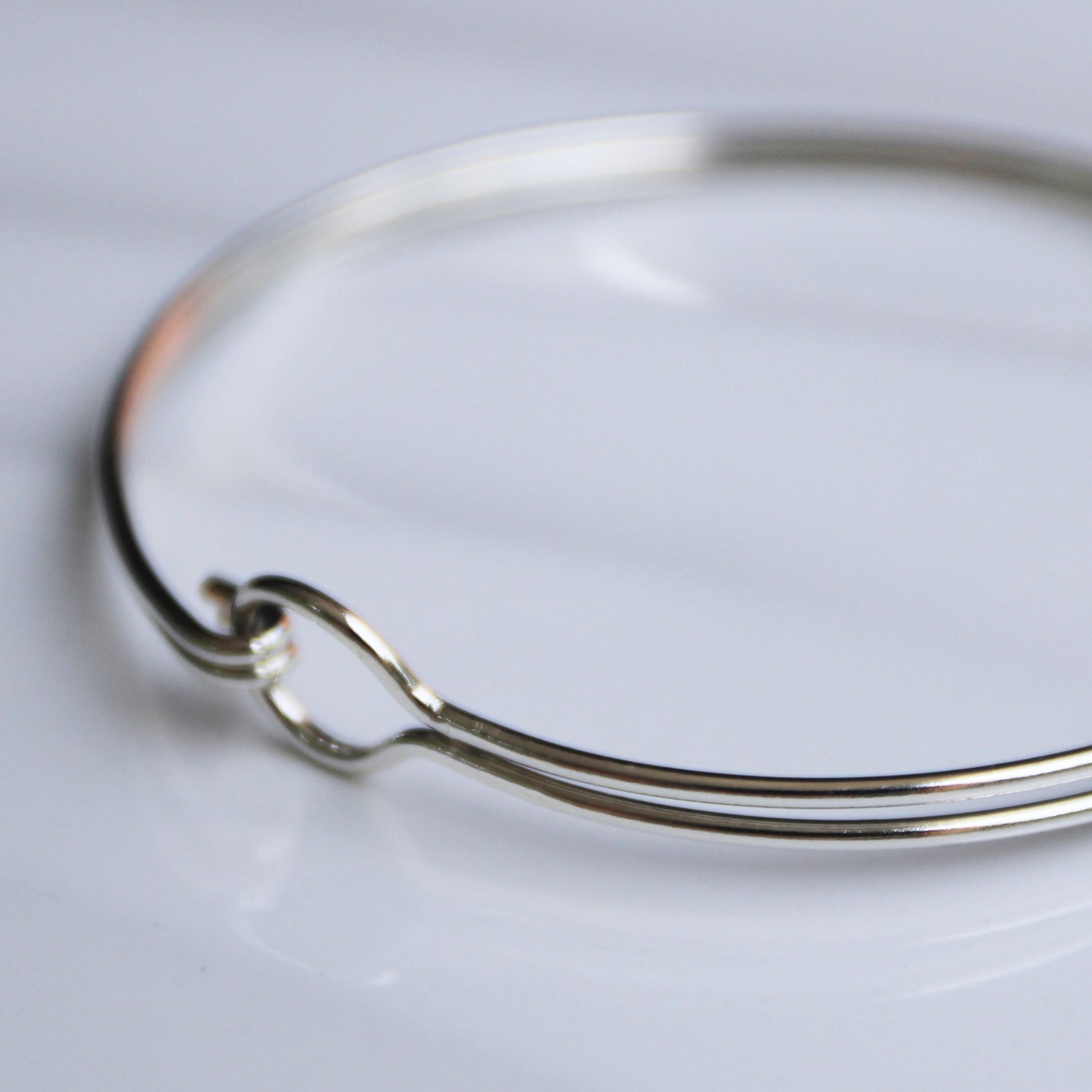 Sterling Silver Double Band Bangle – Modern & Minimalist Elegance handmade carrie foscato design USA