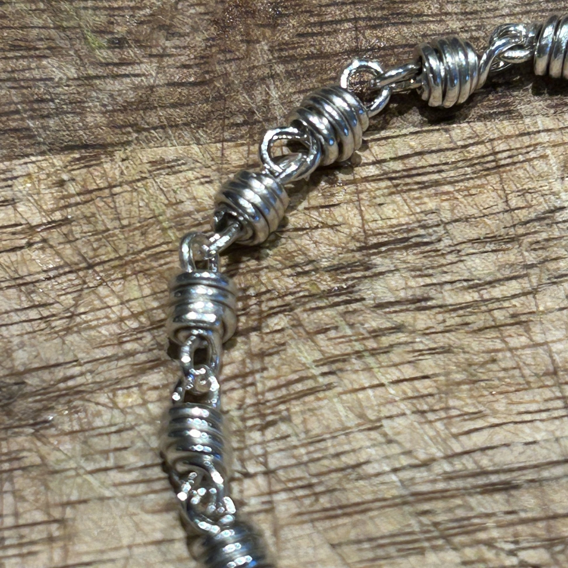 Sterling silver honey dipper bracelet unisex design by Carrie Foscato design 
