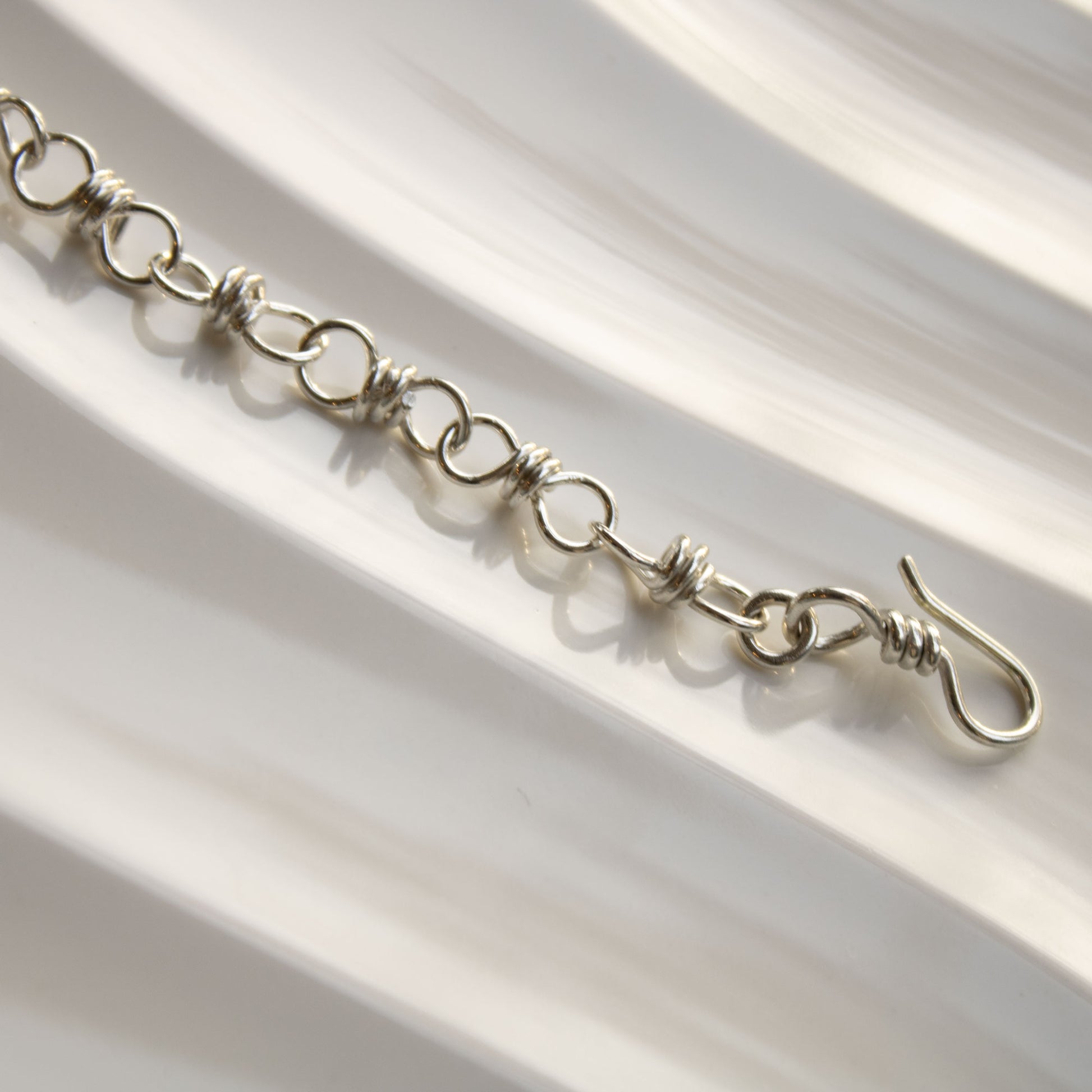 Extra Wrapped Infinity Chain Link Bracelet in Sterling Silver
