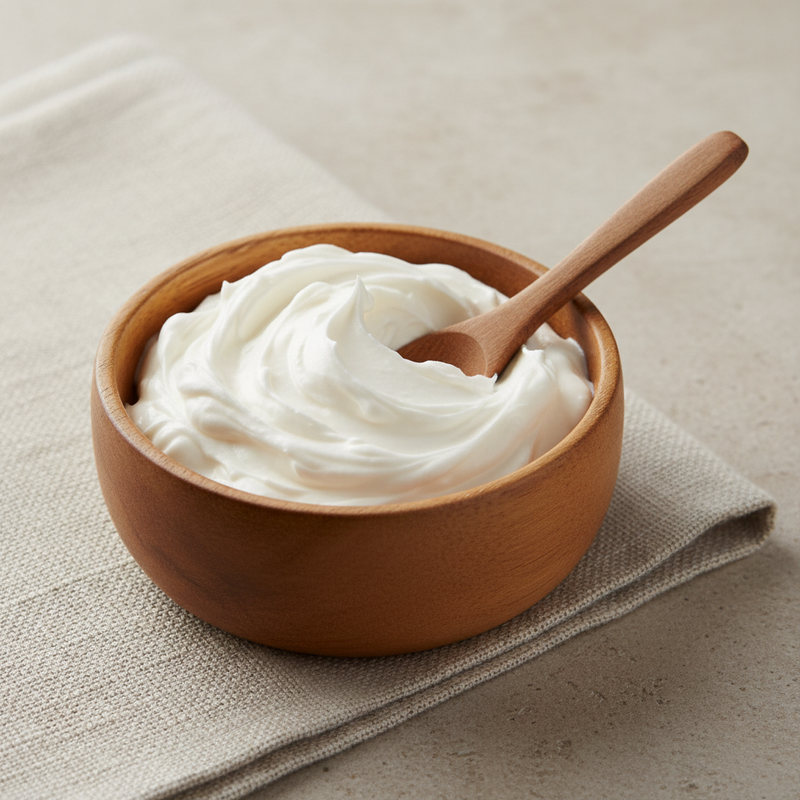 Whipped Body Butter in Acacia Wood Bowl